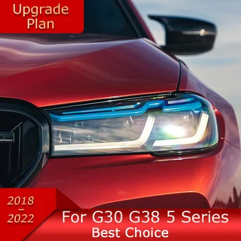 Auto Svetlá Na BMW G30 G38 2018-2022 5 Série LED Auto Svetlometu Montáž Upgrade Najnovšie M5 Súťaže Dizajn Príslušenstvo