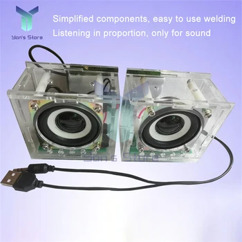 Mini Reproduktor 3W Reproduktor, Zosilňovač Počítač Zváranie Praxe Prípravy Elektronických DIY Výrobných Dielov Single/Dual Audio Kit