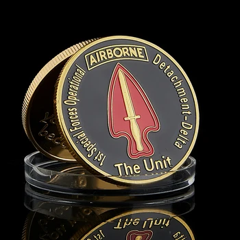Jednotky 1. Špeciálnych Síl Operačného Výsadkovej Armády usa Zlato Výzvou American Eagle Mincí Zber