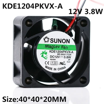Nové originálne pre SUNON KDE1204PKVX-A 4020 12V 3.8 W 4CM 40*20 MM router, switch chladiaci ventilátor